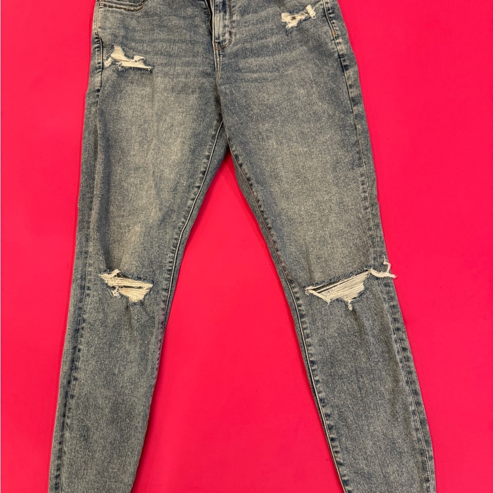 American Eagle Outfitters Distressed Black Skinny Jeans